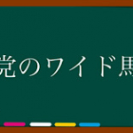 <穴党のワイド馬券>