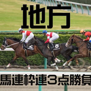 地方枠連馬連3点勝負