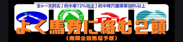 よく馬券に絡む２頭（南関全競馬場予想）